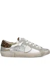 Philippe Model Prsx Leopard-print Low Trainers In Silver