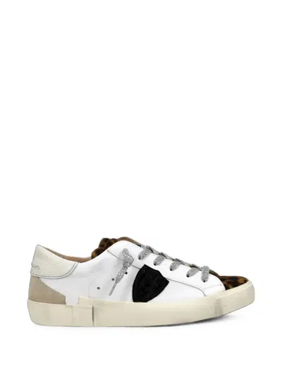 Philippe Model Prsx Leopard-print Sneakers In Neutral