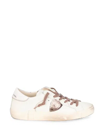 Philippe Model Prsx Logo-patch Sneakers In White