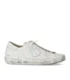 Philippe Model Prsx Basic Sneaker In Leather In White
