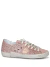 Philippe Model Prsx Low Glitter Pink Sneakers
