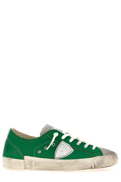Philippe Model Prsx Low Sneakers In Green