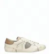 Philippe Model Prsx Low Leather Distressed Sneakers In Multi