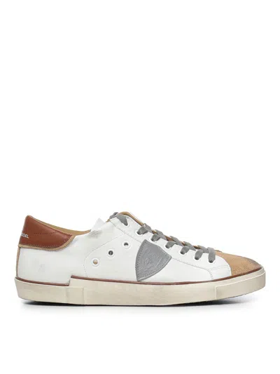 Philippe Model Prsx Low Leather Sneaker In White