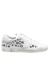 Philippe Model Prsx Low Leather Sneakers With Applied Studs In White