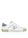 Philippe Model Paris Logo-patch Sneakers In Light Blue