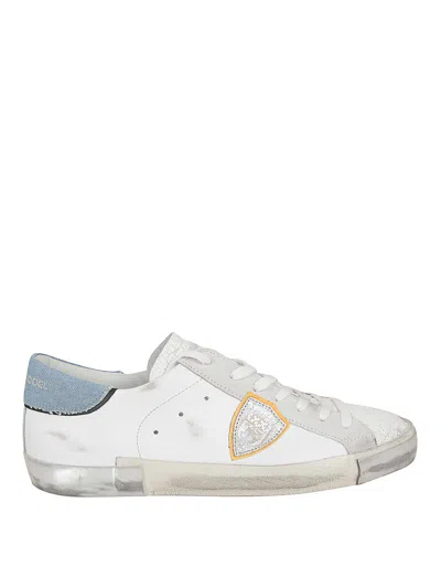 Philippe Model Paris Logo-patch Sneakers In White