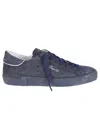 Philippe Model Premium Leather Sneakers With Textured Finish In Multi