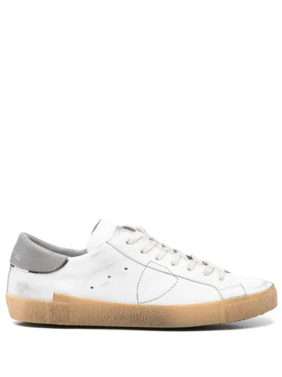 Philippe Model Prsx Low Man Sneakers Shoes In White