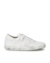 Philippe Model Prsx Basic Sneaker In Leather In White