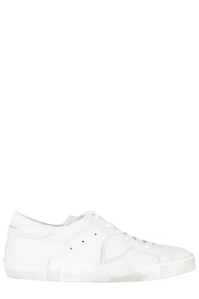 Philippe Model Prsx Logo-patch Sneakers In White