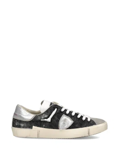 Philippe Model Prsx Low Metallic Panel Sneakers In Multi