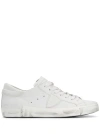 Philippe Model Premium Goat Leather Sneakers With Vintage Appeal And Luxurious Detailing In White