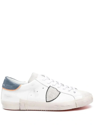 Philippe Model Prsx Low Trainers - White, Blue And Orange