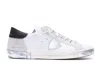 Philippe Model Sneakers  Men Color White 1 In Bianco E Argento