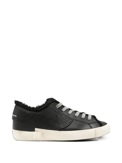 Philippe Model Prsx Low Sneakers In Black