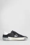 Philippe Model Logo-patch Lace-up Low-top Sneakers In Black