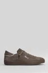 Philippe Model Prsx Low Sneakers In Brown Suede And Leather In Brown