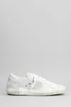 Philippe Model Prsx Leather Sneakers In Silver
