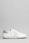 Philippe Model Prsx Low Sneakers In White Leather In White
