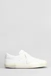 Philippe Model Prsx Low Sneakers In White Leather In White