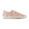 Philippe Model Prsx Low Sneakers  Canvas Pink In Pink