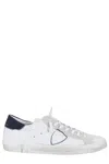 Philippe Model Sneakers Prsx In White And Blue Leather In White