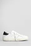 Philippe Model Prsx Leather Sneakers In White