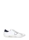 Philippe Model Sneakers Prsx In White And Blue Leather In White