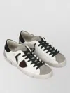 Philippe Model Prsx Low Top Man Sneakers Rubber Sole In Black