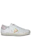 Philippe Model Prsx Low Sneakers In White Leather
