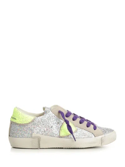 Philippe Model Prsx Low Woman Sneakers Silver