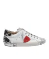 Philippe Model Prsx Leopard-print Sneakers In White