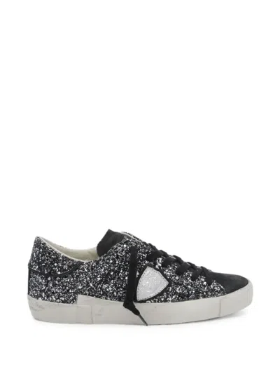 Philippe Model Prsx Sequin-embellished Sneakers In Multi