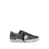 Philippe Model Prsx Sequin-embellished Sneakers In Silver