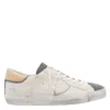 Philippe Model Low Top Leather Sneakers With Suede Accents