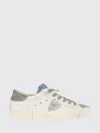 Philippe Model Prsx Sneakers By In Used Leather And Animal Print Pony Hair In Multi
