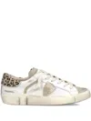 Philippe Model Prsx Sneakers In Leather And Suede In White