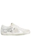 Philippe Model Silver Laminated Sneakers In Silver