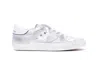 Philippe Model Silver Laminated Sneakers In Silver