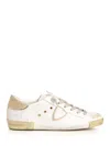 Philippe Model Calf Leather Sneakers With Detailing In Multi