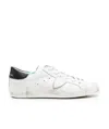 Philippe Model Distressed Leather Low-top Sneakers In White
