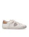 Philippe Model Sneakers Prsx Low Man Veau Cerf Lait Mud In Gray