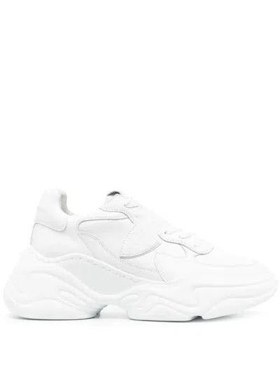 Philippe Model Rivoli Leather Low-top Sneakers In White