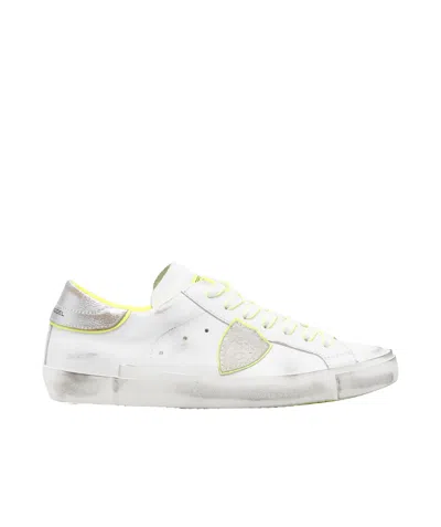 Philippe Model Round Head Low-cut Casual Shoes In White