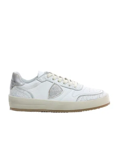 Philippe Model Round Head Low-cut Casual Shoes In White