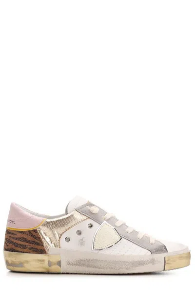 Philippe Model Sneakers In Blanc Or
