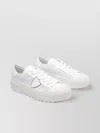 Philippe Model Round Toe Platform Sneakers With Perforated Detailing