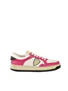 Philippe Model Rubber Sneakers - White/fuchsia In Multi