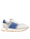 Philippe Model Running Sneakers In Technical Fabric And Suede In Nude